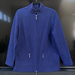 Mercer & Madison Blue Boiled Wool Jacket, Size X